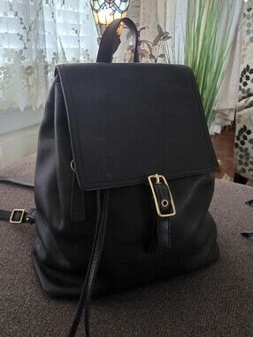 Coach Leather Backpack, Lightweight, Adjustable